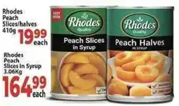 Supa Store Rhodes Peach Slices in Syrup offer
