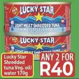 Supa Store Lucky Star Shredded Tuna Veg. oil/ water offer