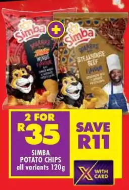 Shoprite SIMBA POTATO CHIPS offer