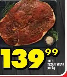 Shoprite BEEF TEXAN STEAK offer