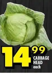 Shoprite CABBAGE HEAD offer