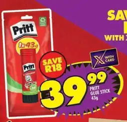 Shoprite Pritt Glue Stick-43g offer