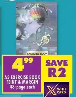 Shoprite A5 EXERCISE BOOK FEINT & MARGIN offer