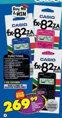 Shoprite CASIO FX-82ZA Plus II Scientific Calculator offer