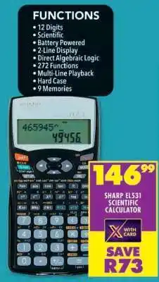 Shoprite SHARP EL531 SCIENTIFIC CALCULATOR offer