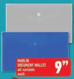 Shoprite MARLIN DOCUMENT WALLET offer
