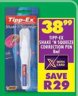 Shoprite TIPPEX SHAKE ‘N SQUEEZE CORRECTION PEN 8ml offer