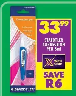 Shoprite STAEDTLER CORRECTION PEN 8ml offer