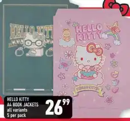 Shoprite HELLO KITTY A4 BOOK JACKETS offer