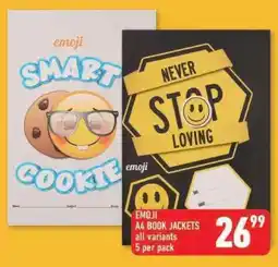 Shoprite EMOJI A4 BOOK JACKETS offer