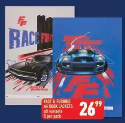 Shoprite FAST & FURIOUS A4 BOOK JACKETS offer