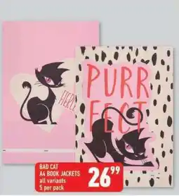 Shoprite BAD CAT A4 BOOK JACKETS offer