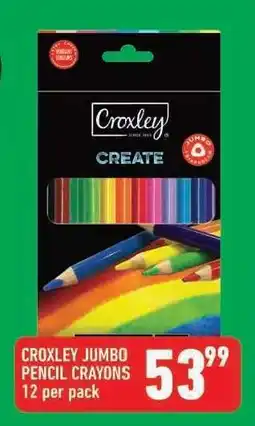 Shoprite Croxley Jumbo Pencil Crayons offer
