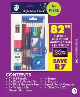 Shoprite STAEDTLER HIGH SCHOOL STATIONERY PACK offer