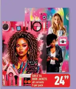 Shoprite GIRLS' A4 BOOK JACKETS offer