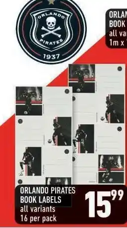 Shoprite ORLANDO PIRATES BOOK LABELS offer