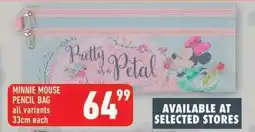 Shoprite MINNIE MOUSE PENCIL BAG offer