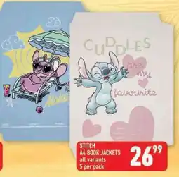 Shoprite STITCH A4 BOOK JACKETS offer