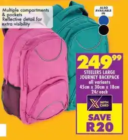 Shoprite STEELERS LARGE JOURNEY BACKPACK offer