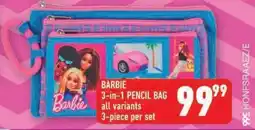 Shoprite BARBIE 3-in-1 PENCIL BAG offer