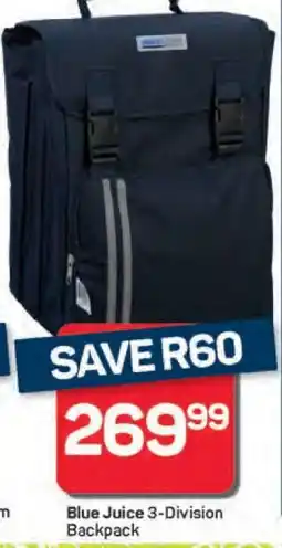 Pick n Pay Blue Juice 3-Division Backpack offer