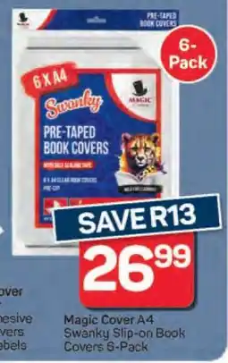 Pick n Pay Magic Cover A4 Swanky Slip-on Book Covers 6-Pack offer