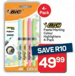 Pick n Pay BIC Pastel Marking Colour Highlighters 4-Pack offer