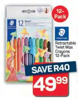 Pick n Pay Retractable Twist Wax Crayons 12-Pack offer