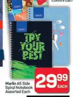 Pick n Pay Marlin A5 Side Spiral Notebook Assorted Each offer