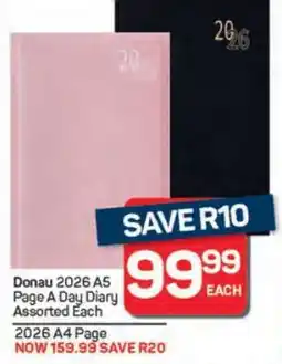 Pick n Pay Donau 2026 A5 Page A Day Diary Assorted Each offer