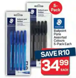 Pick n Pay Ballpoint Pens Assorted Colours 5-Pack Each offer