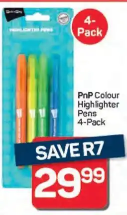 Pick n Pay PnP Colour Highlighter Pens 4-Pack offer