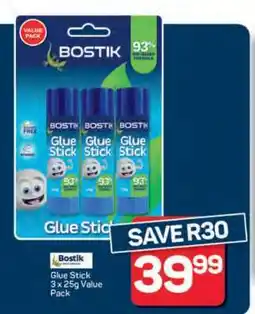 Pick n Pay Bostik Glue Stick 3 x 25g Value Pack offer