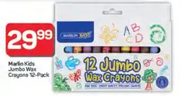 Pick n Pay Marlin Kids Jumbo Wax Crayons 12-Pack offer