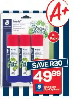 Pick n Pay Glue Stick 3 x 40g Pack offer