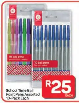Pick n Pay School Time Ball Point Pens Assorted 10-Pack Each offer