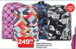 Pick n Pay Island Club Fashion Backpack Assorted Designs Each offer