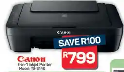 Pick n Pay Canon 3-in-1 Inkjet Printer - Model: TS-3140 offer