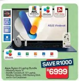 Pick n Pay Asus Ryzen i3 Laptop Bundle offer
