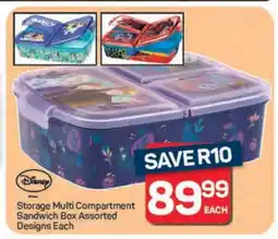 Pick n Pay Storage Multi Compartment Sandwich Box Assorted Designs Each offer