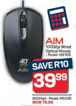 Pick n Pay AIM 1000dpi Wired Optical Mouse offer