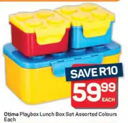 Pick n Pay Otima Playbox Lunch Box Set Assorted Colours Each offer
