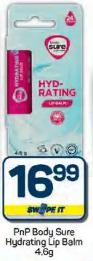 Pick n Pay PnP Body Sure Hydrating Lip Balm 4,6g offer