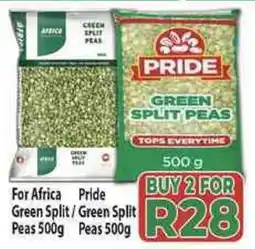 Supa Store For Africa Green Split Peas or Pride Green Split Peas offer