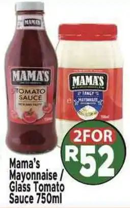 Supa Store Mama's Mayonnaise/ Glass Tomato Sauce offer