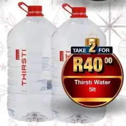 Take 'n Pay Thirsti Water offer