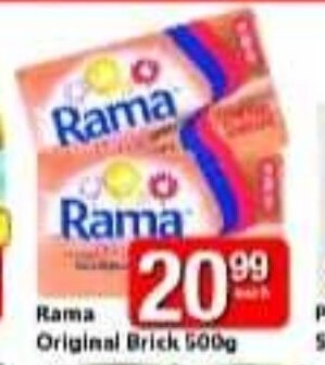 Check Save Rama Original Brick 500g offer