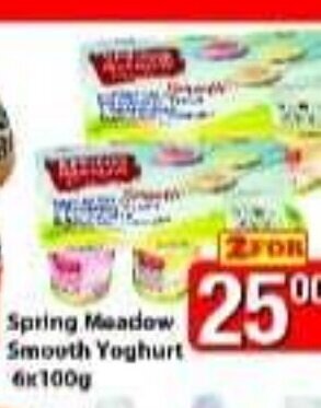 Check Save Spring Meadow Smooth Yoghurt 6x100g offer