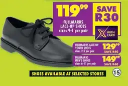 Shoprite FULLMARKS LACE-UP SHOES offer