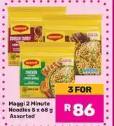 Game Maggi 2 Minute Noodles Assorted-For 3 x 5 x 68g offer